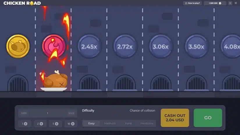 Inoltre, Chicken Cross the Road ha quattro livelli di rischio: