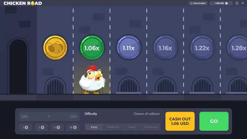 Versione demo del gioco Chicken Cross